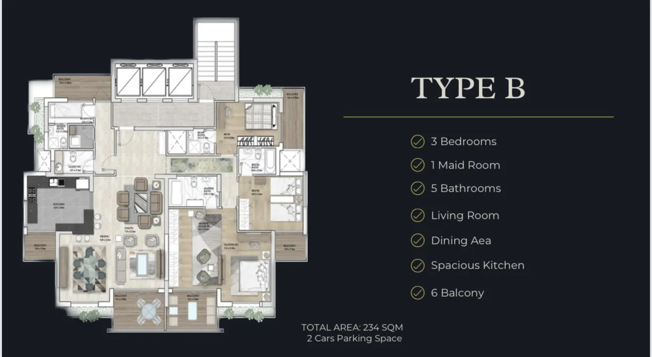 Apartment for Sale in Raouche area